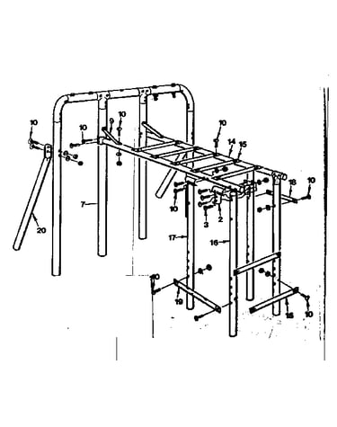 Climber assembly exploded