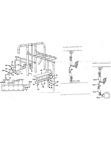 Slant board and rope assembly