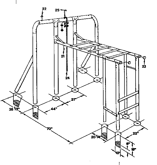 Installation assembly no. 1
