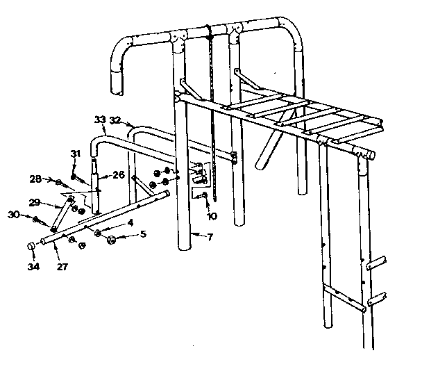 Parallel bar assembly no. 2