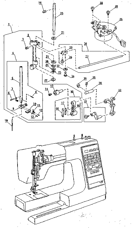Zigzag guide assembly