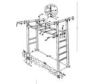 Sears 70172813-81 overhead rail assembly no. 13 diagram
