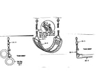 Sears 70172813-81 gym ring inst., swing assm. no.18 & trapeze bar inst. no.6 diagram