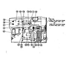 Sears 18698310 mounting frame and motor drive assembly diagram