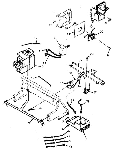 Burners, manifold, controls