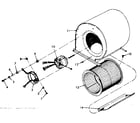 Kenmore 867763530 blower assembly diagram