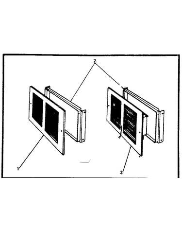 Accessory rear wall register package stock no. 64-78211