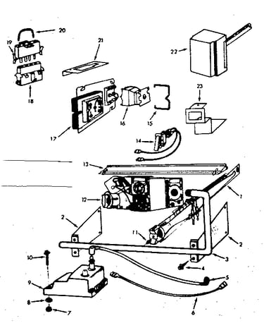 Gas burners and manifold
