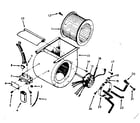 Kenmore 867762660 blower assembly diagram