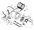 Kenmore 867763341 blower assembly diagram