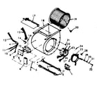 Kenmore 867763343 blower assembly diagram