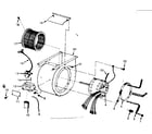 Kenmore 867762223 blower assembly diagram