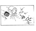 Kenmore 867747981 blower assembly diagram