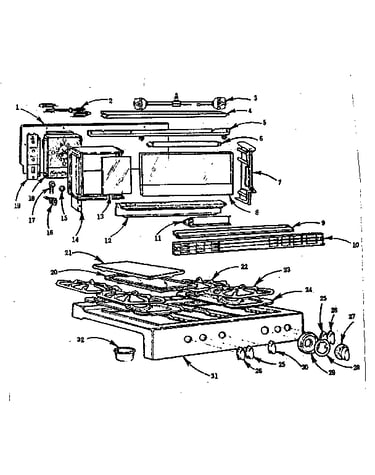Backguard and main top