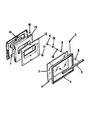 Oven door section