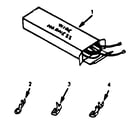 Kenmore 2784528811 wire harness and components diagram