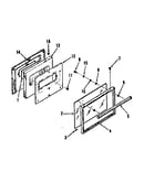 Oven door section