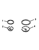 Optional porcelain pan and chrome ring kit no. 806840