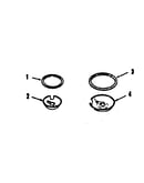 Optional porcelain pan and chrome ring kit no. 8068400