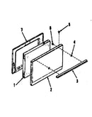 Oven door section