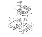 Kenmore 9117898513 main top section diagram