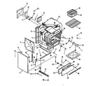 Kenmore 9117898513 oven body section diagram