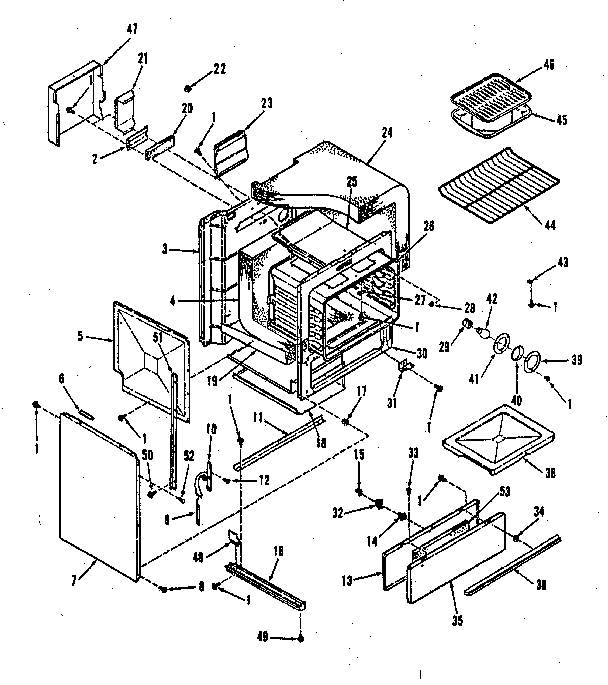 Oven body section