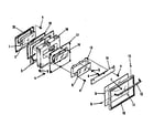 Kenmore 9117898513 oven door section diagram