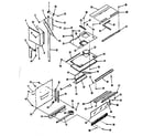 Kenmore 9117898513 upper oven pedestal section diagram