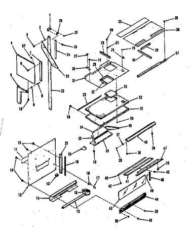 Upper oven pedestal section