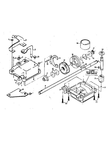 Gear case assembly no. 86617