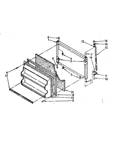 Freezer door parts