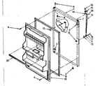 Kenmore 1068364745 refrigerator door parts diagram