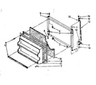 Kenmore 1068374752 freezer door parts diagram