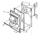Kenmore 1068374792 refrigerator door parts diagram