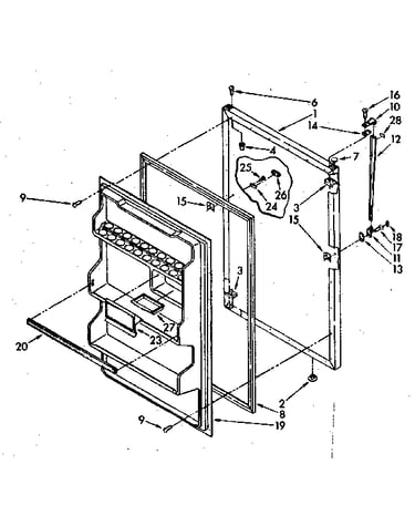 Refrigerator door parts