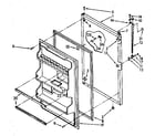 Kenmore 1068376481 refrigerator door parts diagram