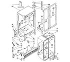 Kenmore 1068579282 cabinet parts diagram