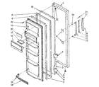 Kenmore 1068579262 refrigerator door parts diagram