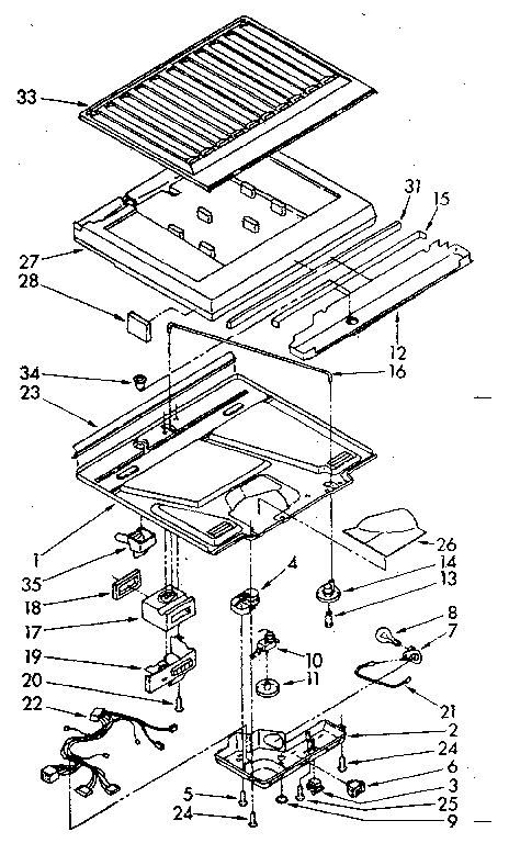 Compartment separator parts