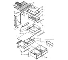 Kenmore 1068668854 shelf parts diagram