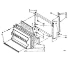 Kenmore 1068668874 freezer door parts diagram