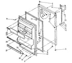 Kenmore 1068668834 refrigerator door parts diagram