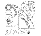 Kenmore 1162745580 hose and attachment parts diagram