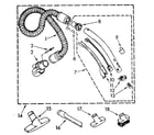 Kenmore 1162832080 hose and attachment parts diagram