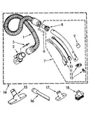 Hose and attachment parts