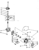 Brake clutch, gearcase, motor and pump parts