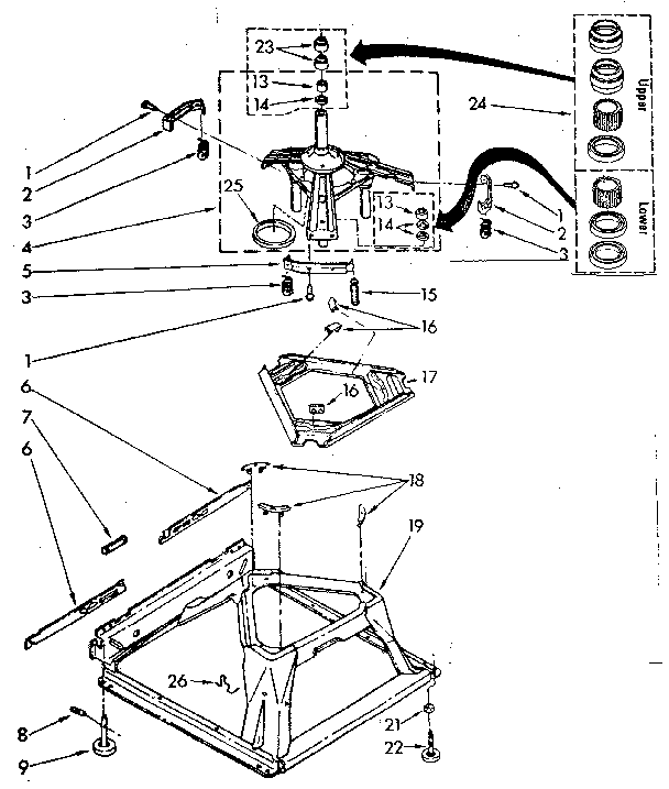 Machine base parts