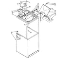 Kenmore 11082694730 top and cabinet parts diagram
