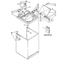 Kenmore 11082791810 top and cabinet parts diagram